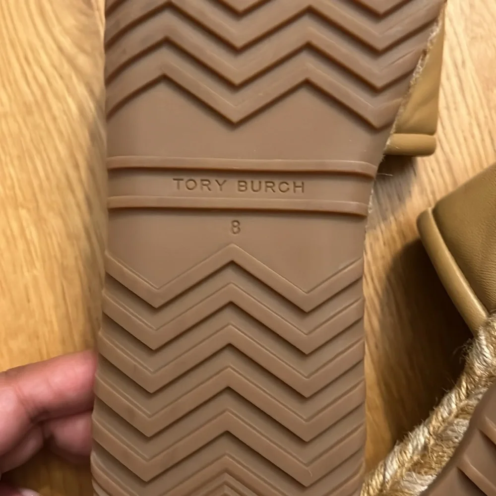 New Tory Burch Espadrille Slides North Nappa
